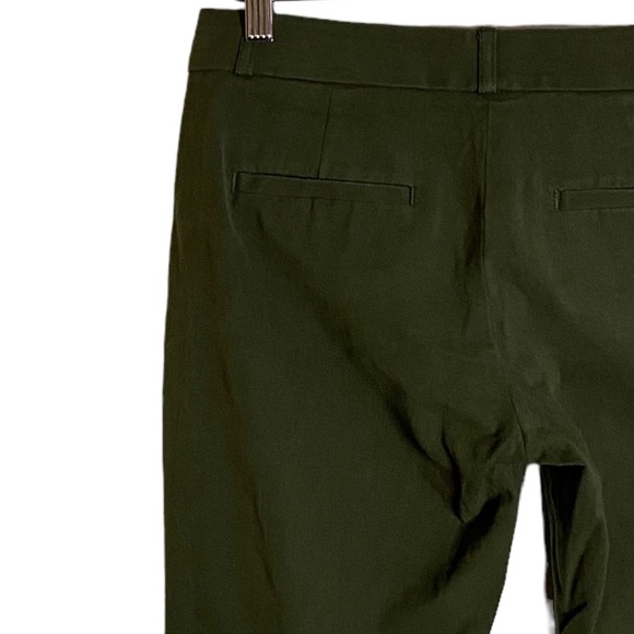 Banana Republic Dark Olive Green Sloan Pant Mid Rise Career Trousers 2 Petite 2P - Picture 10 of 16